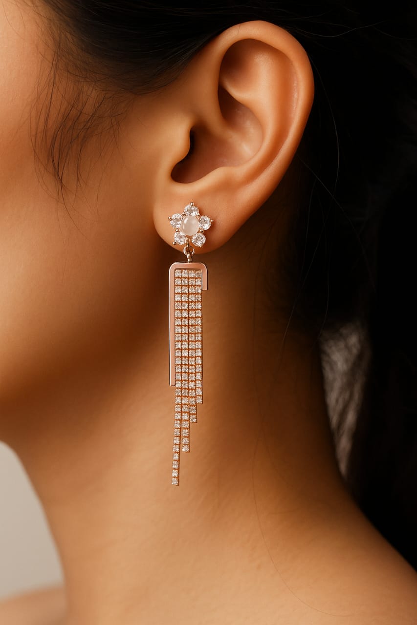 Elegant Crystal Drop Earrings