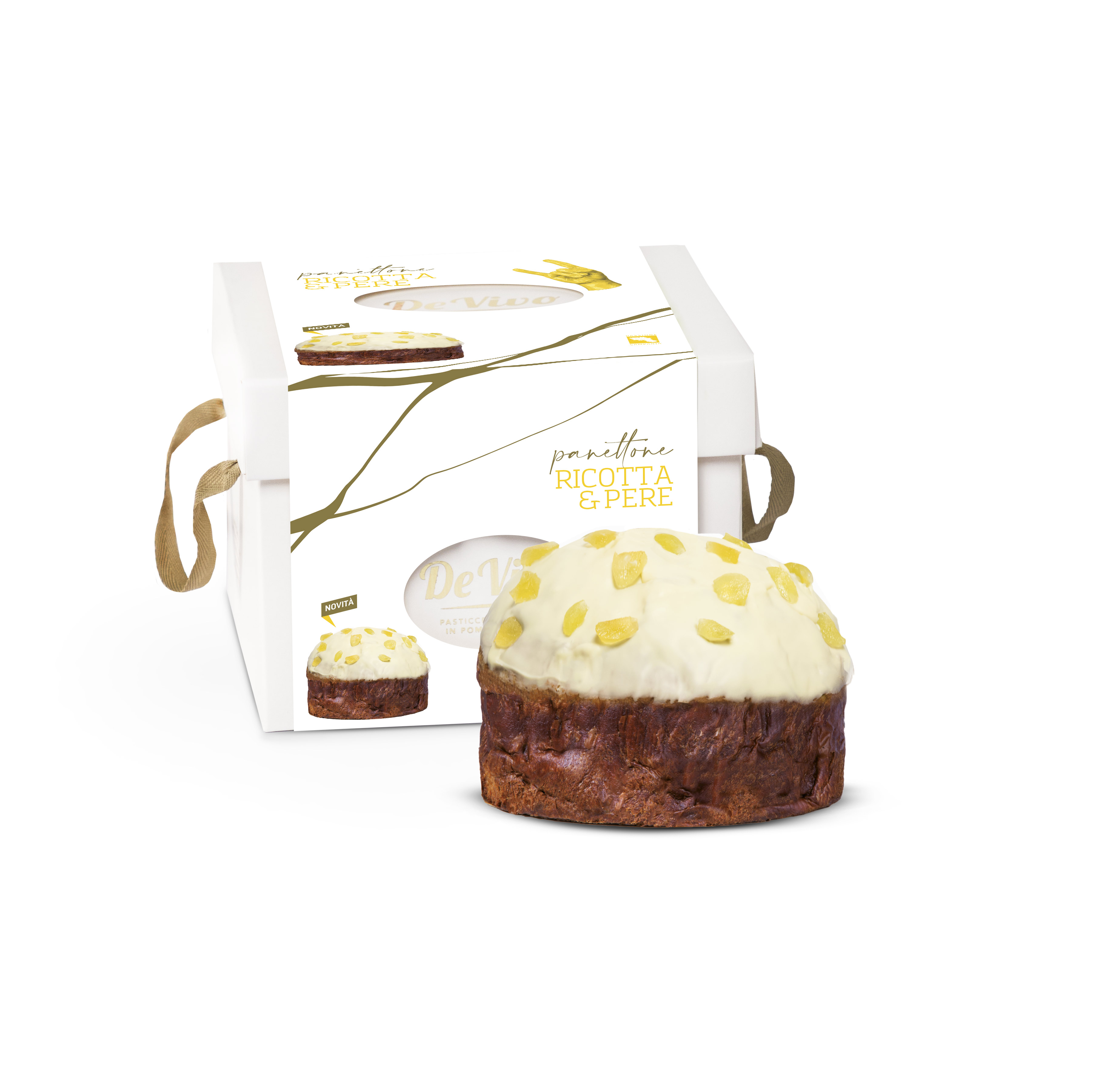 De Vivo Panettone Ricotta & Pere 1Kg