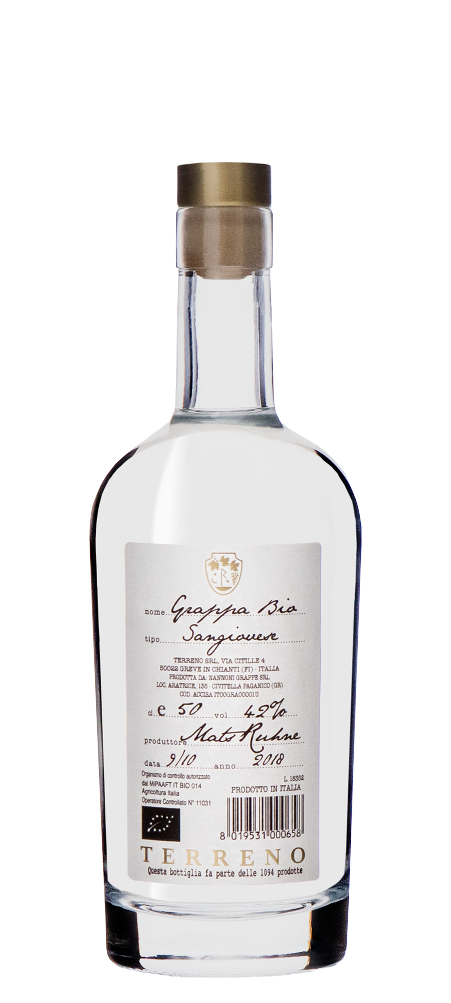 GRAPPA BIO SANGIOVESE TERRENO