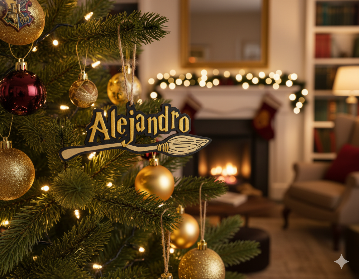 Escoba Harry Potter Xmas