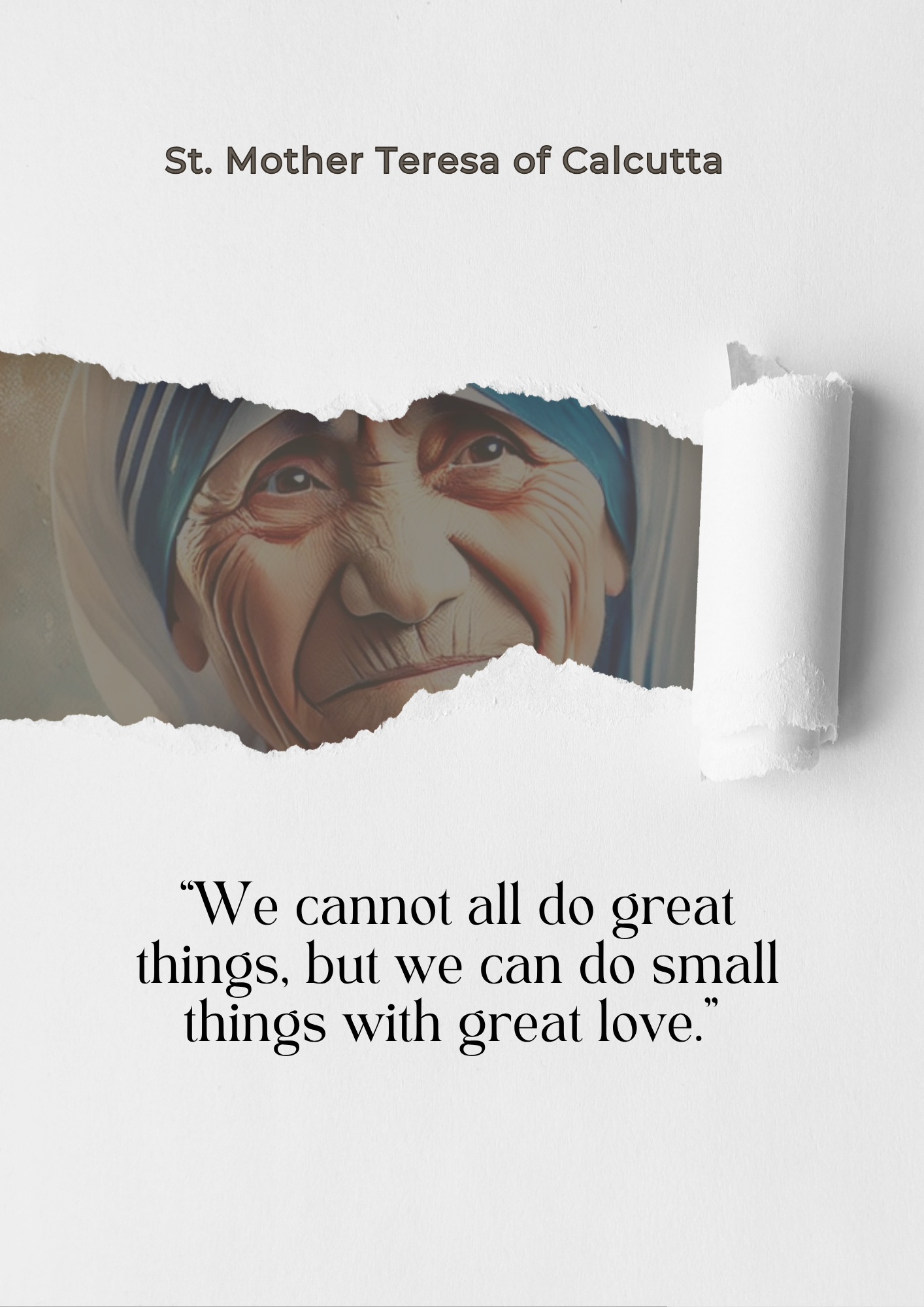 Mother Teresa Inspirational Quote Poster Pack