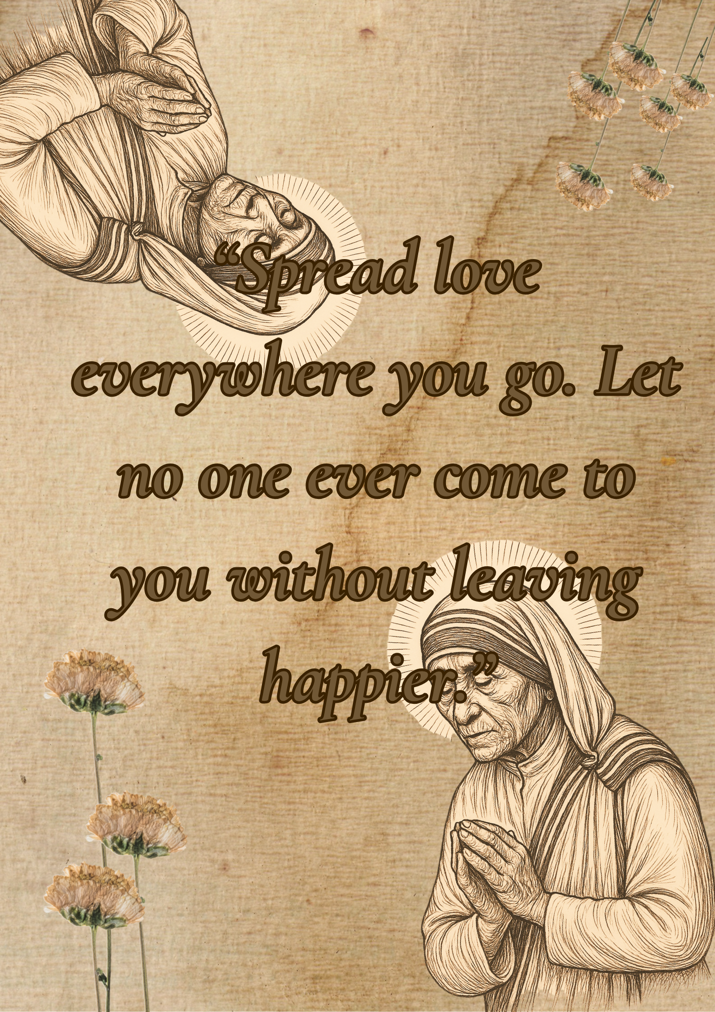Mother Teresa Inspirational Quote Poster Pack