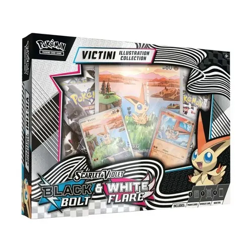 Black Bolt & White Flare Victini Illustration Collection