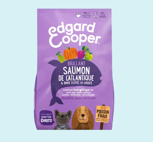 Croquettes Edgard Cooper Saumon Dinde Chiot