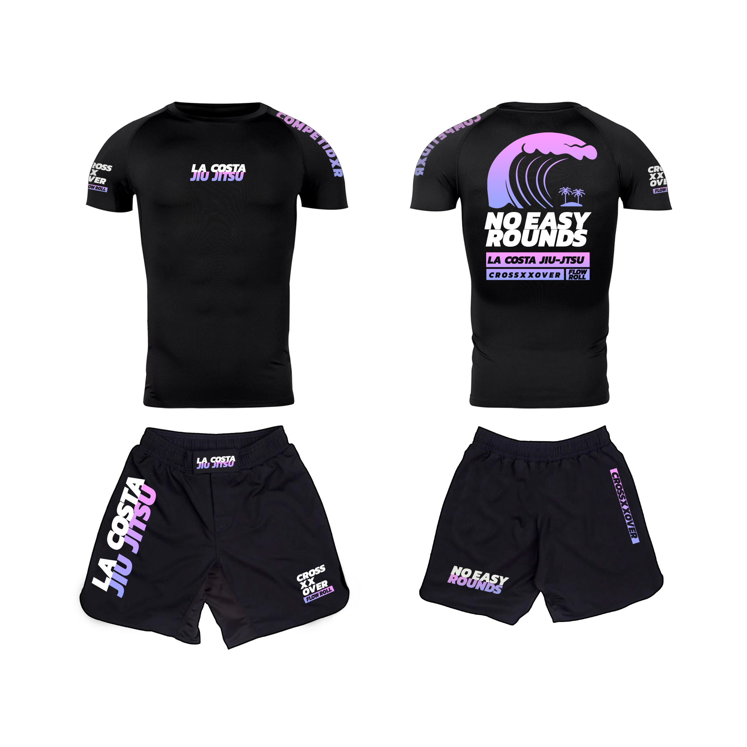 Kit No Easy Rounds Rosa Gradient