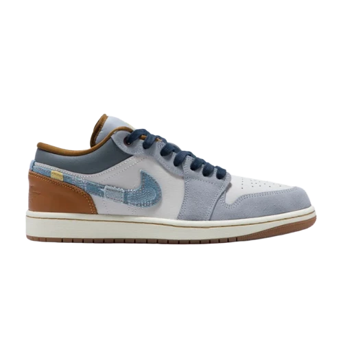 Nike Air Jordan 1 Low SE 'Phantom Repaired Denim Swoosh'