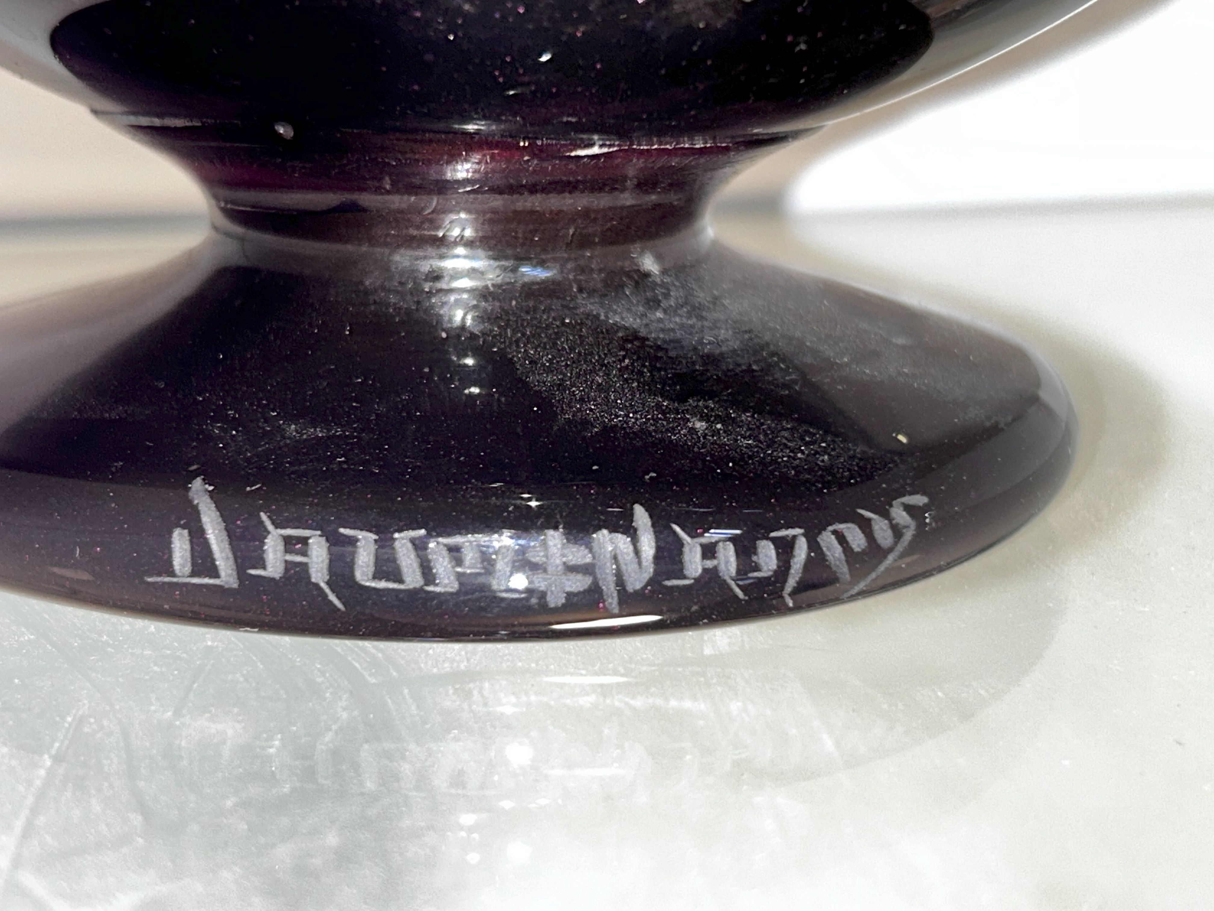 Coupe DAUM signature croix de lorraine 