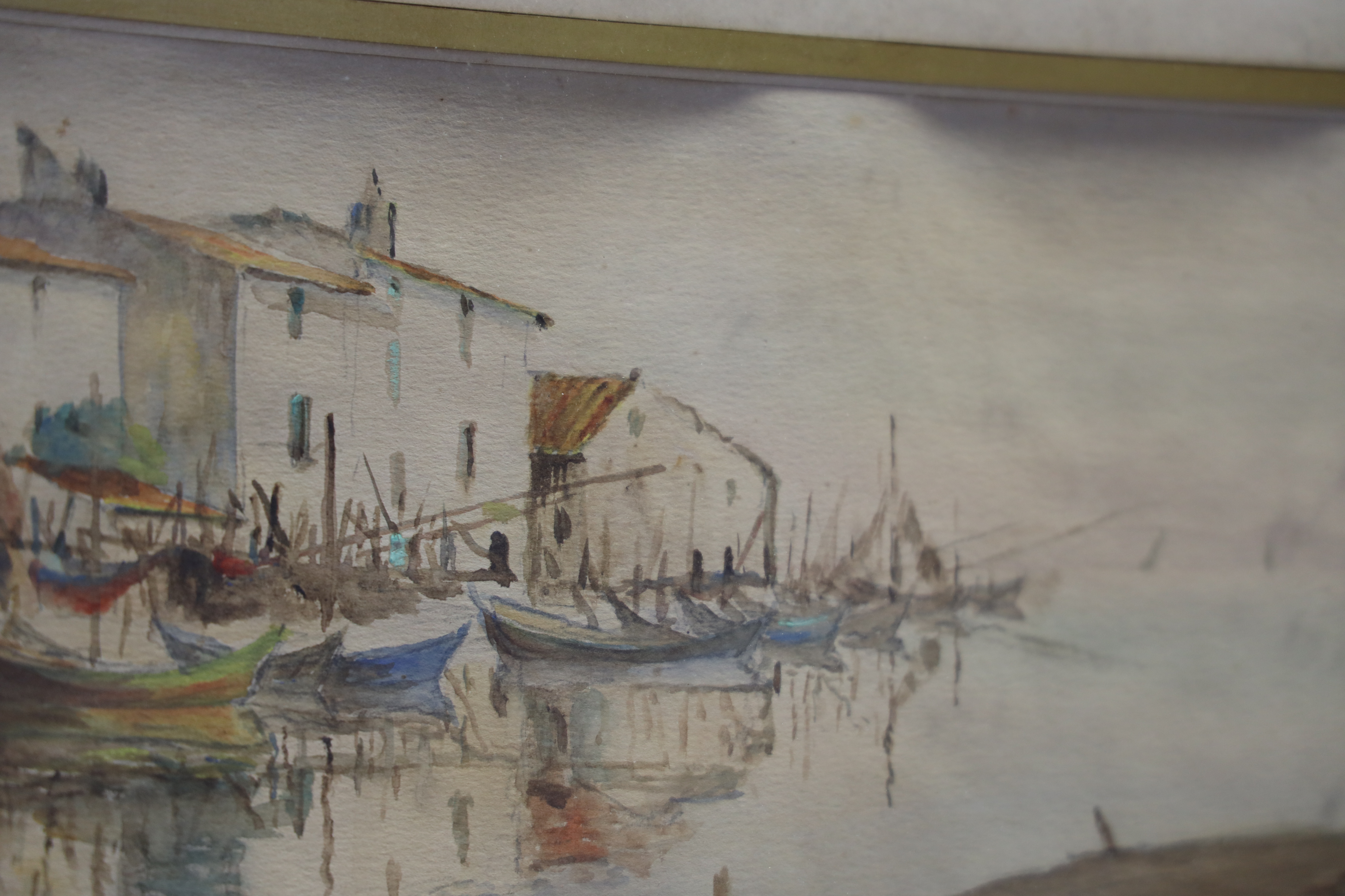 Tableau “Olive” Marine marseillaise à l’aquarelle