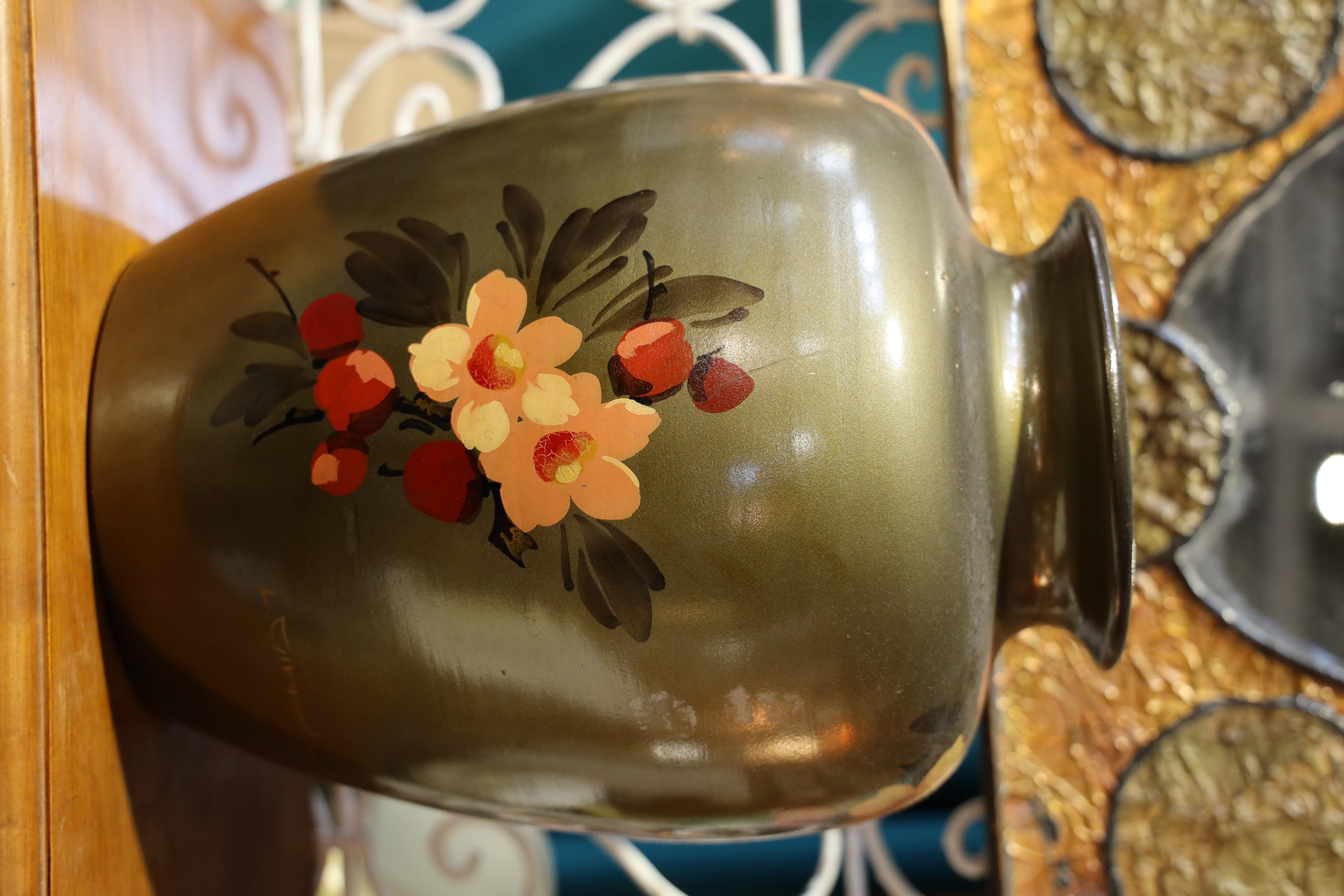 Vase en céramique de Vallauris signé GIRAUD