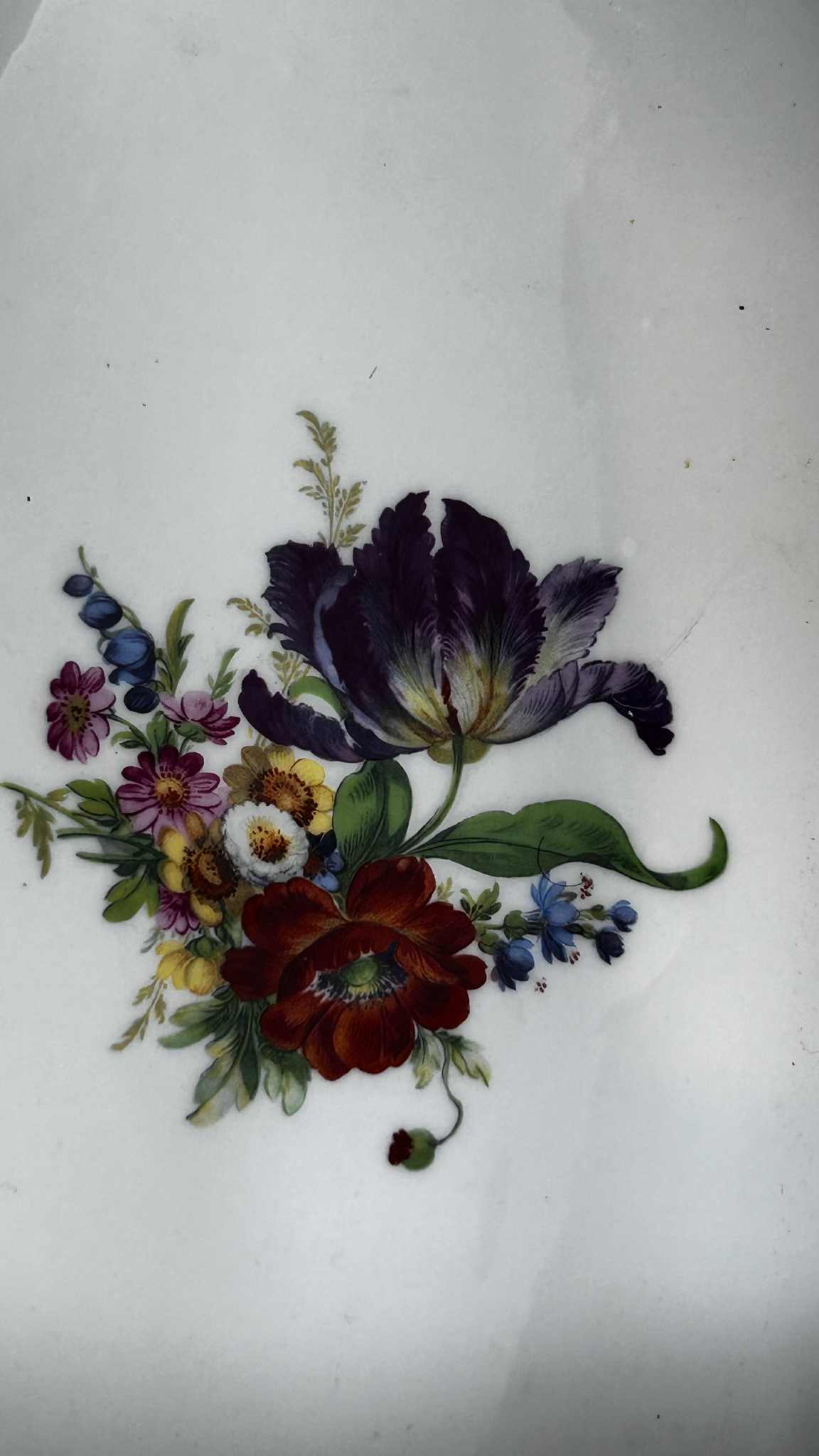 Important coffre a bijoux en porcelaine Emaillé