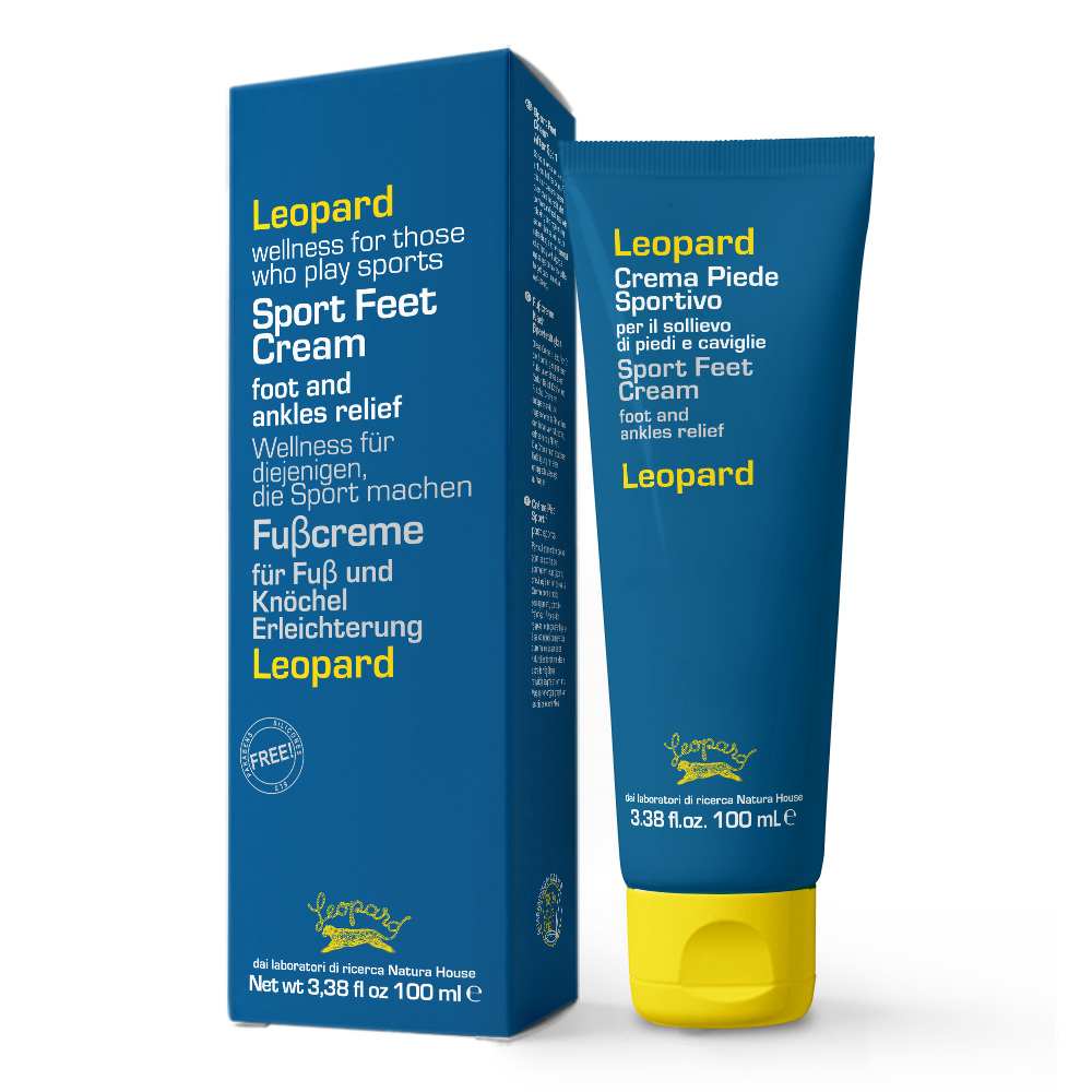 NATURA HOUSE LEOPARD Sport pėdų kremas po aktyvios veiklos