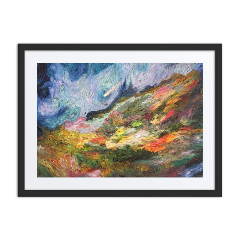 The Whispers of the sky Framed poster