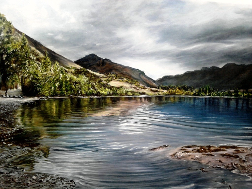 Landscape Painting of a Lake