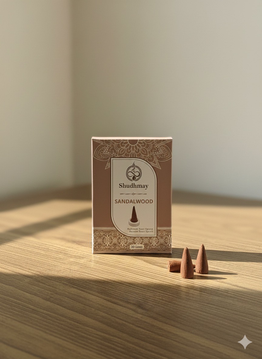 Shudhmay Sandalwood Incense Cones