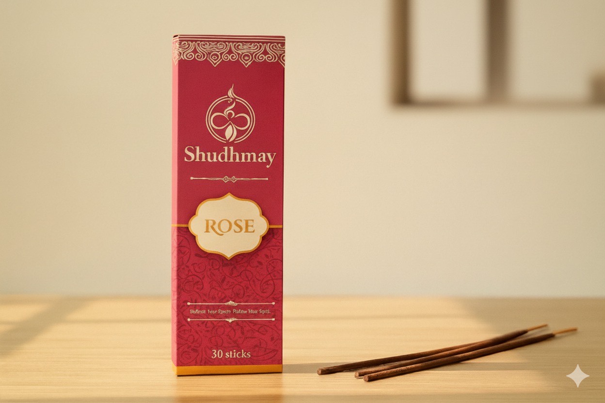 premium incence sticks rose fragnance