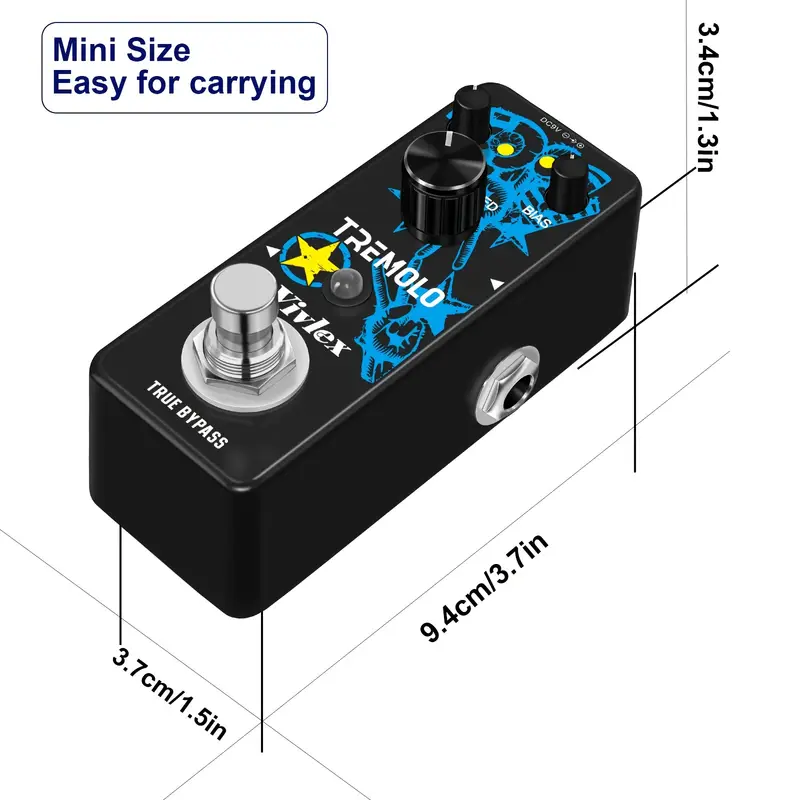Vivo Tremolo Guitar Effect Pedal