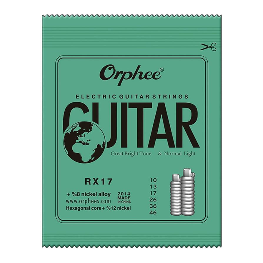 Orphee RX17 6pcs Electric Guitar String Set (.010-.046) 