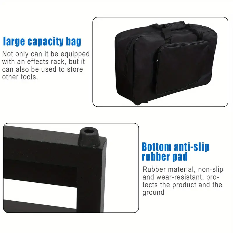 Large Pedalboard with Carrying Case