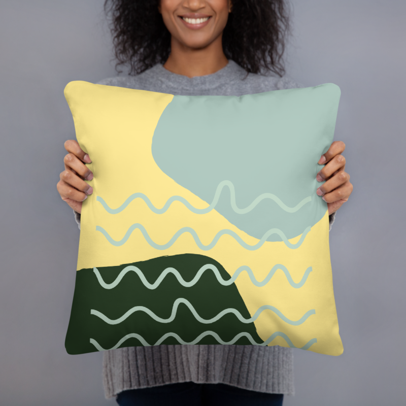 Abstract Pattern Throw Pillow