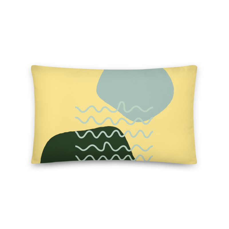 Abstract Pattern Throw Pillow
