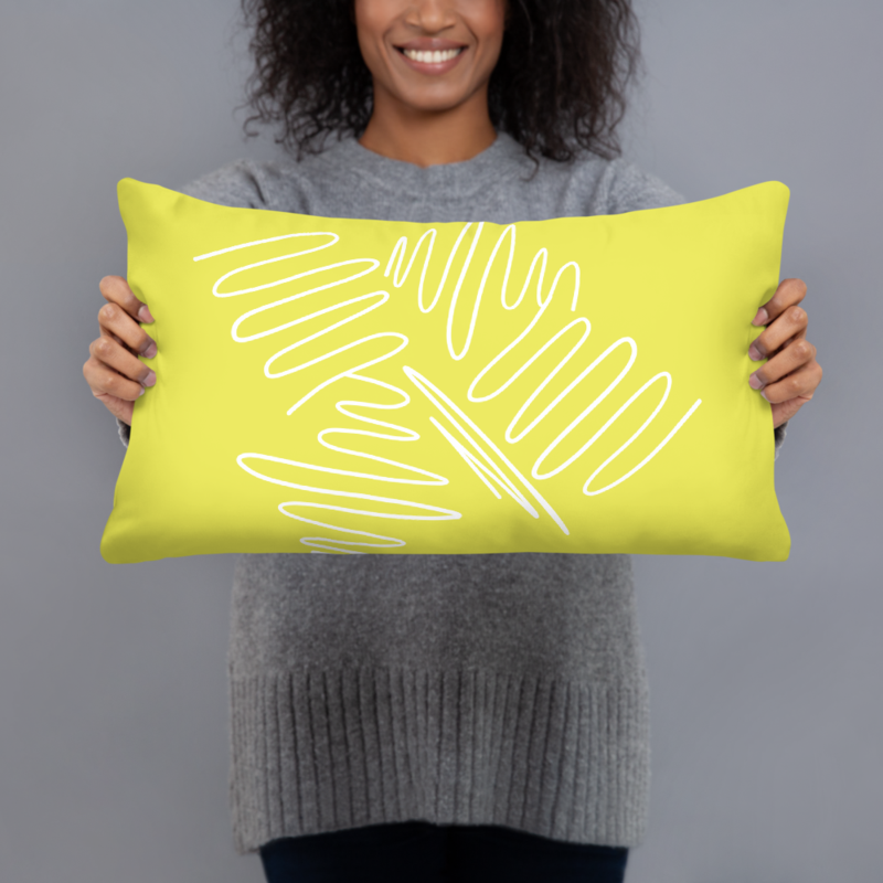 Yellow Decorative Throw Pillow