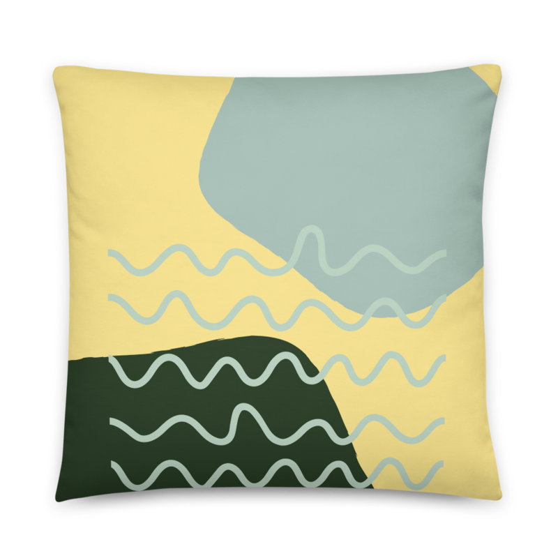 Abstract Pattern Throw Pillow