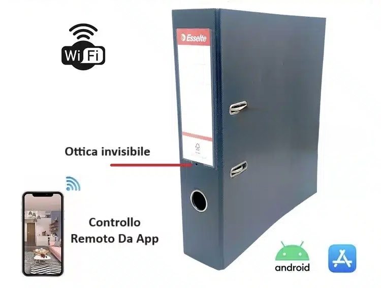 Custodia Portadocumenti con Microcamera