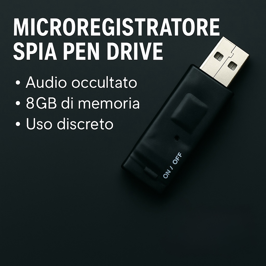 Microregistratore Spia USB 8GB
