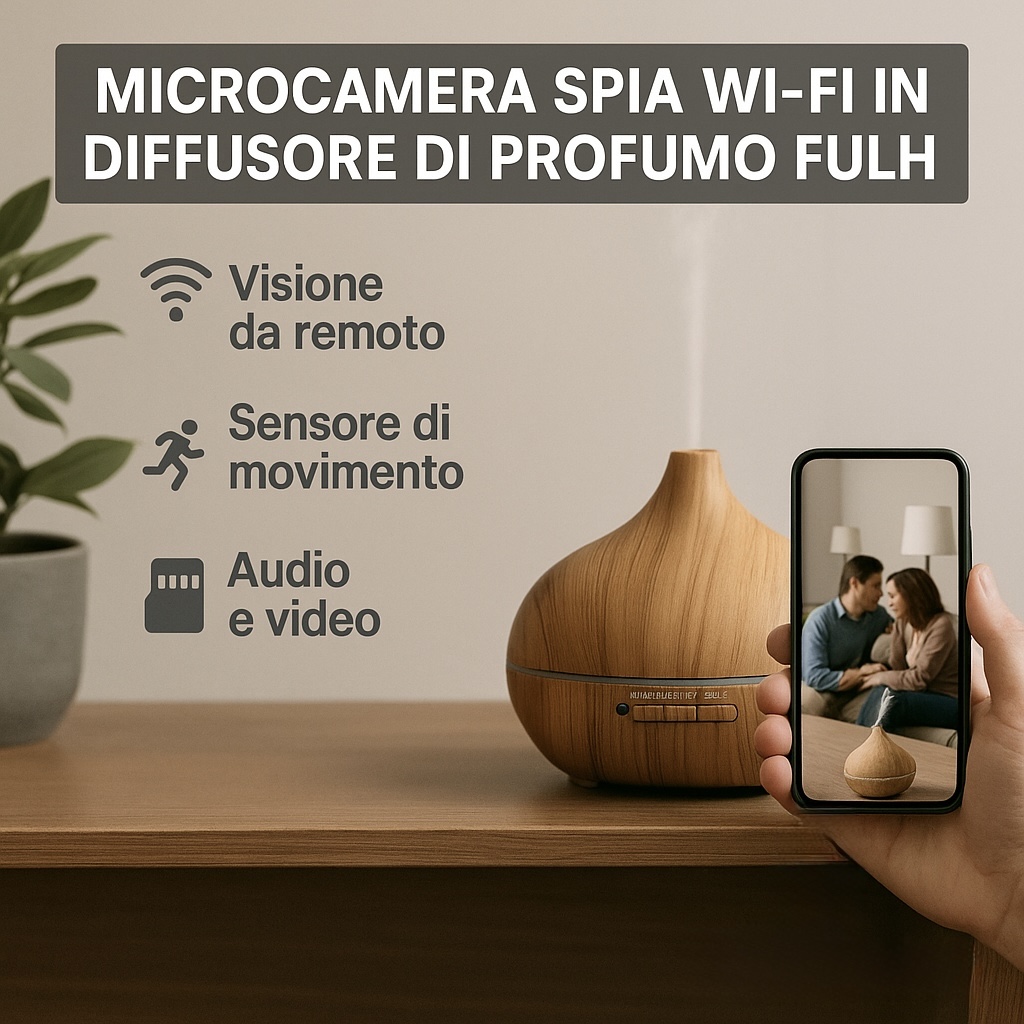 Diffusore di Profumo con Microcamera