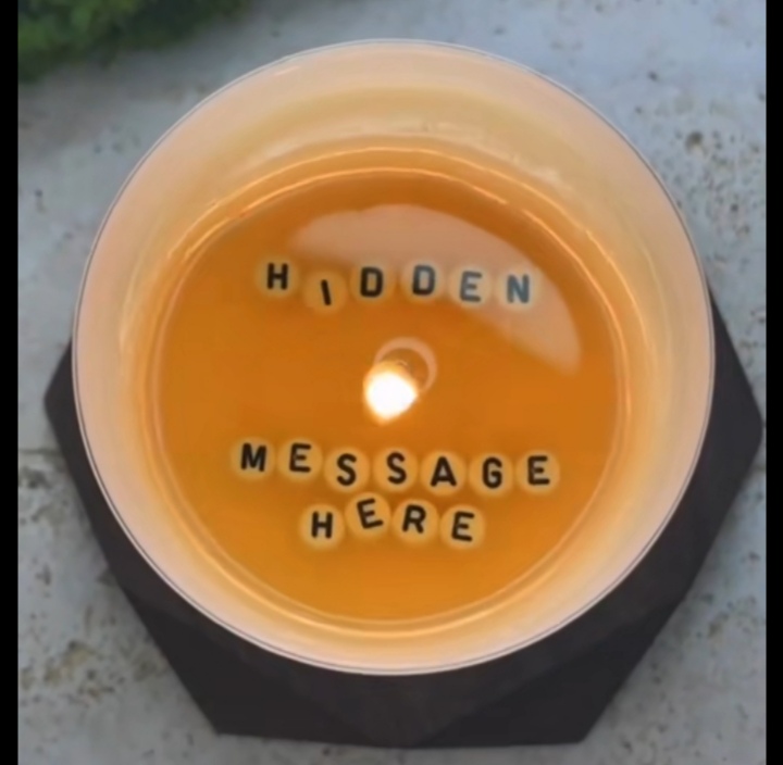 Hidden Message Scented Candle | Secret Message Candle