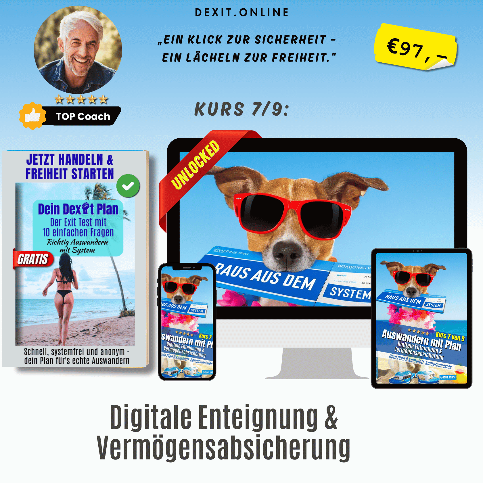 dexit.online Kurs 7: Digitale Enteignung & Vermögensabsicherung ⭐️⭐️⭐️⭐️⭐️
