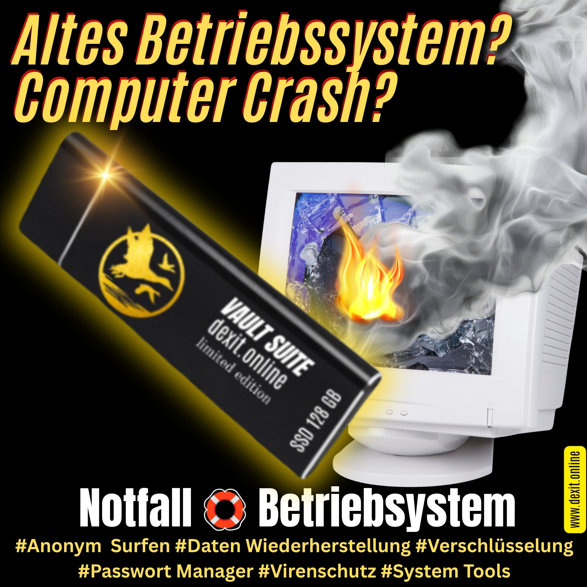 128GB SSD Extern | Digitale Werkzeugkiste | Produktivität Tools für Arbeit & PC
