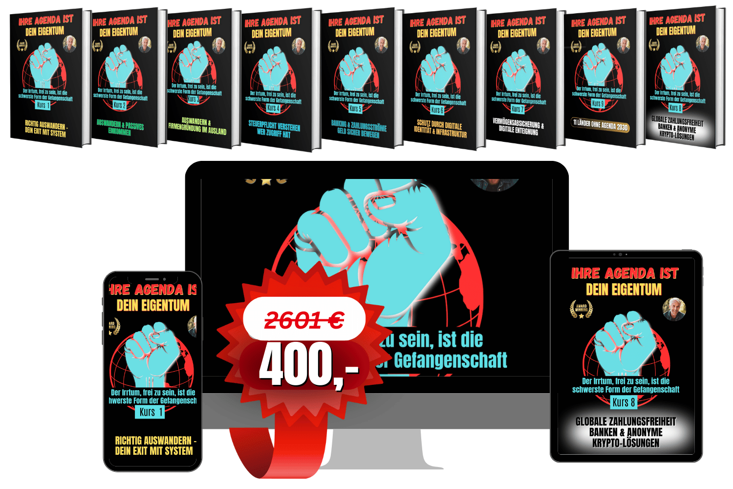 Masterbundle – Alle 9 Kurse für dein freies Leben & Business incl. Workbook