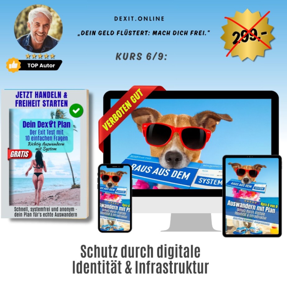 dexit.online Kurs 6: Schutz durch digitale Identität & Infrastruktur ⭐️⭐️⭐️⭐️⭐️