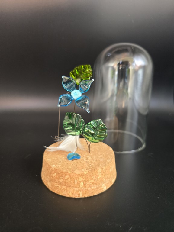 Fleur décorative en verre de Murano