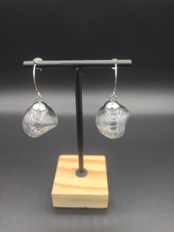 Boucle D'oreille Cristal Soufflé