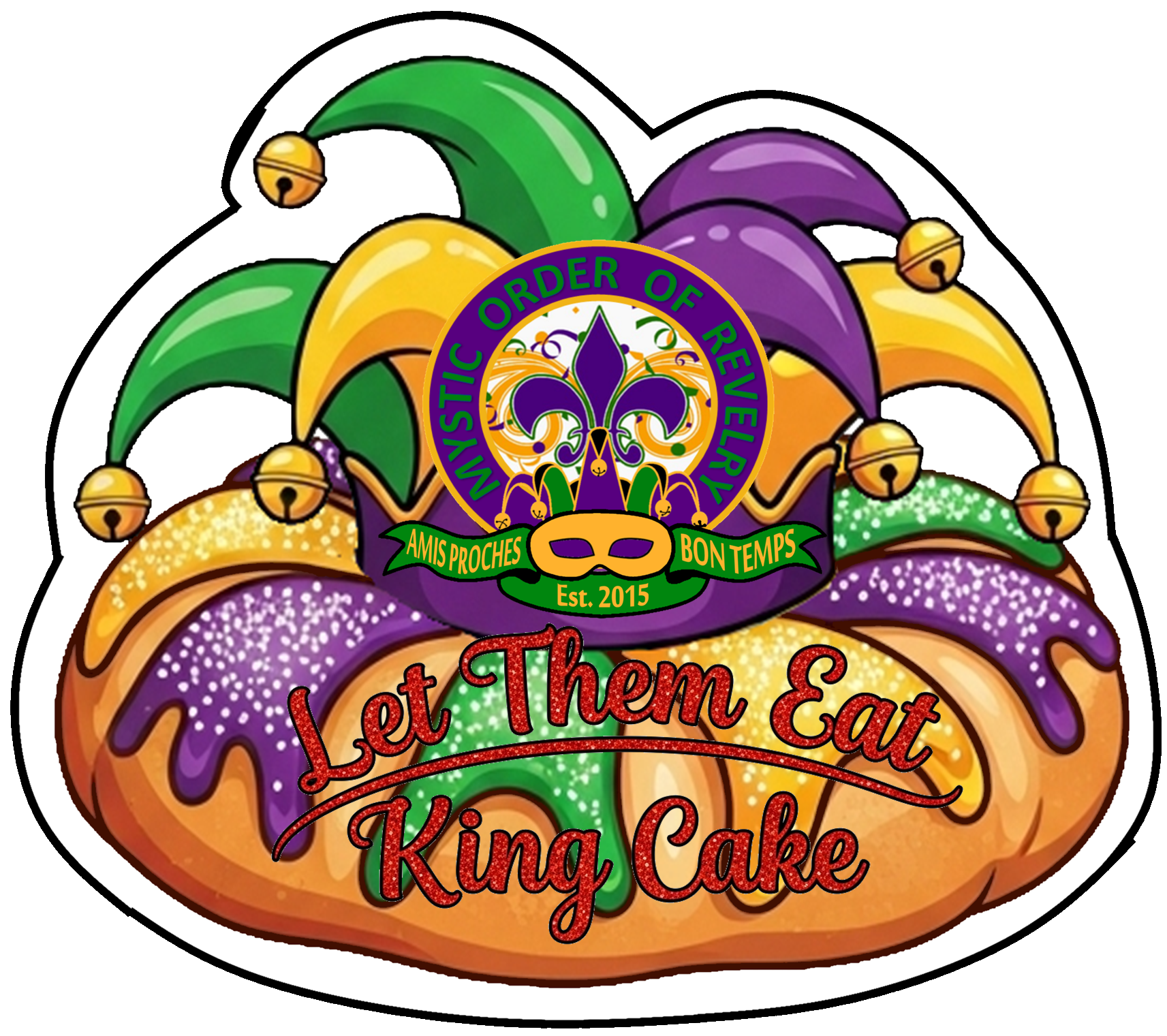 2026 Theme King Cake Plush Throw - 10 Plush