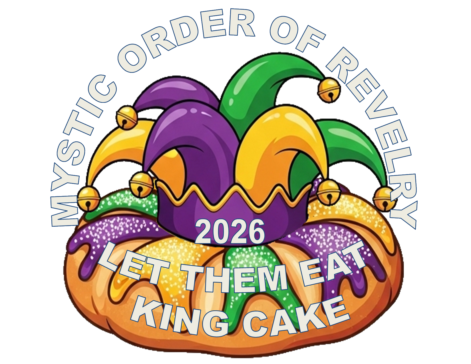 2026 Theme Rhinestone Bling King Cake Pins - 25 Pins
