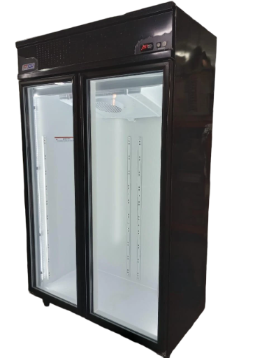 Exhibidora vertical  2 puertas corredizas media temperatura Frider
