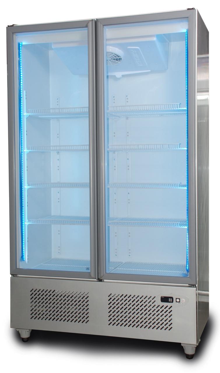 Exhibidora vertical  2 puerta equipo inferior media temperatura Frider