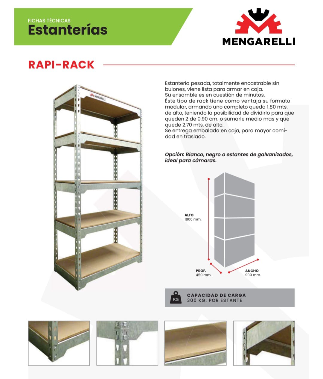 Estantería  RAPI-RACK (consulte modelos )