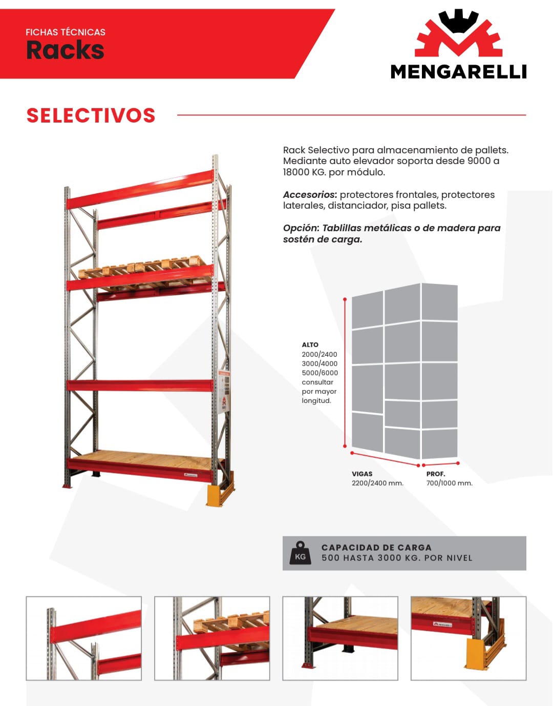 Rack selectivos