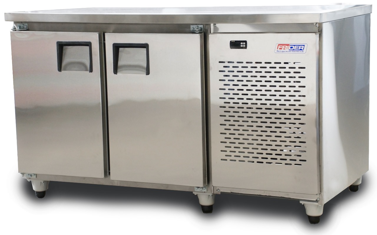 Mostrador refrigerado con cubre equipo 1.45  mts Frider