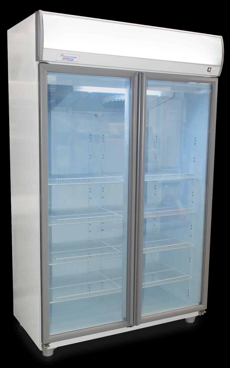 Exhibidora vertical  2 puerta Premium media temperatura Frider