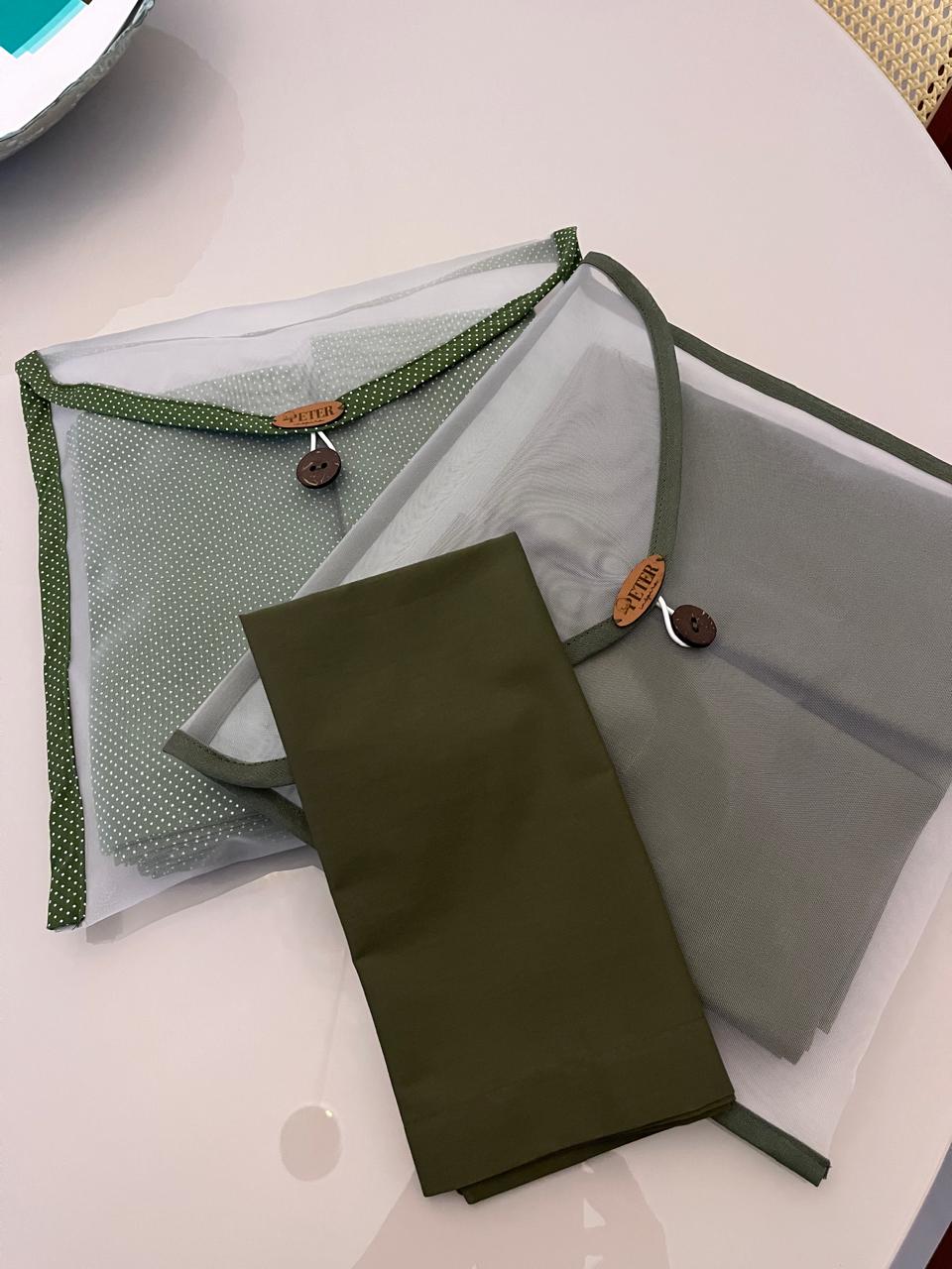 Bolsa organizadora de tecido