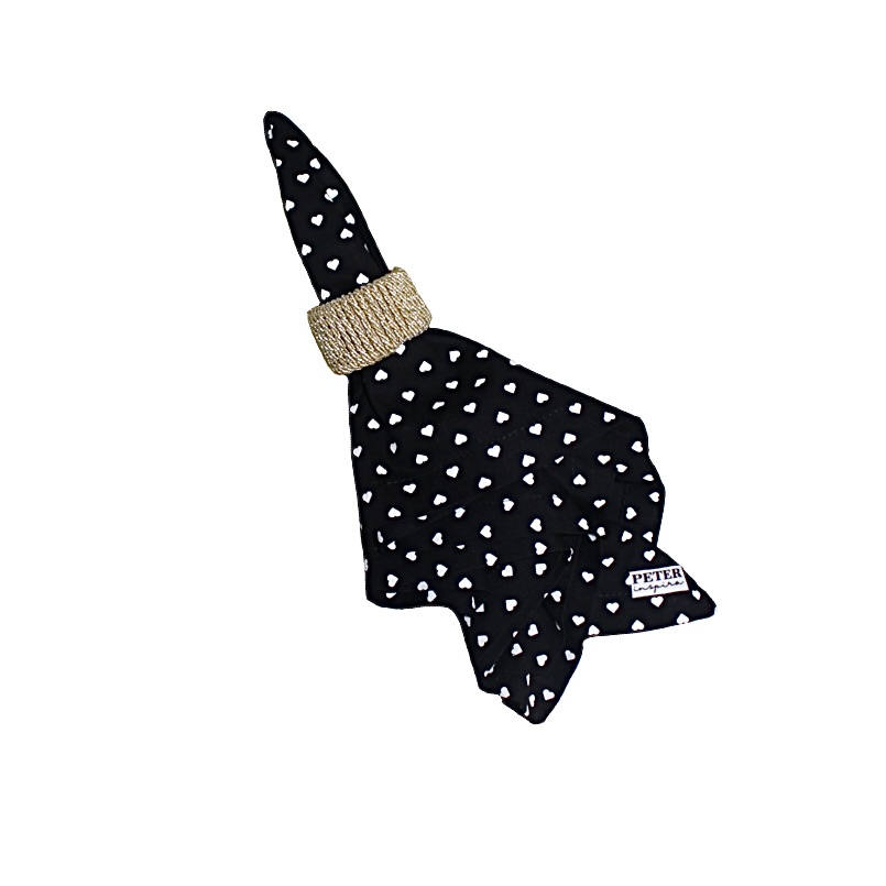 Guardanapo Poá Preto e Branco