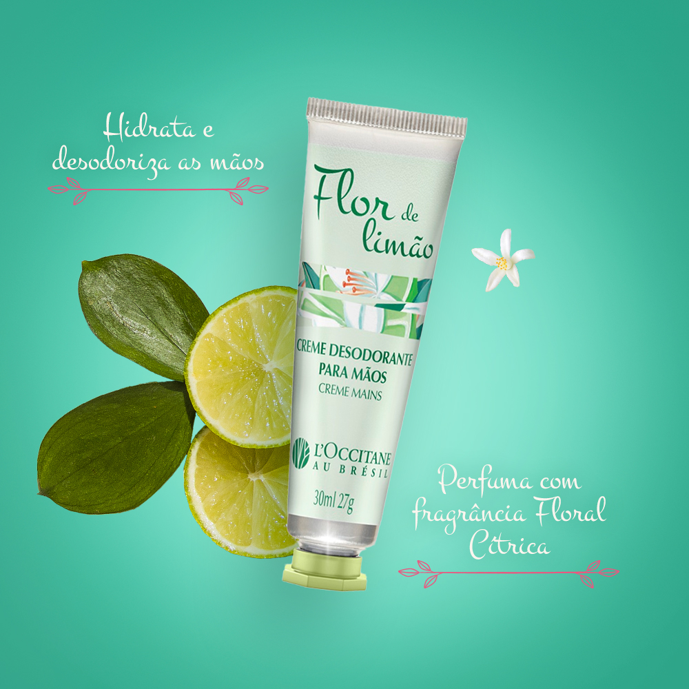 Creme para Mãos Flor de Limão 30ml