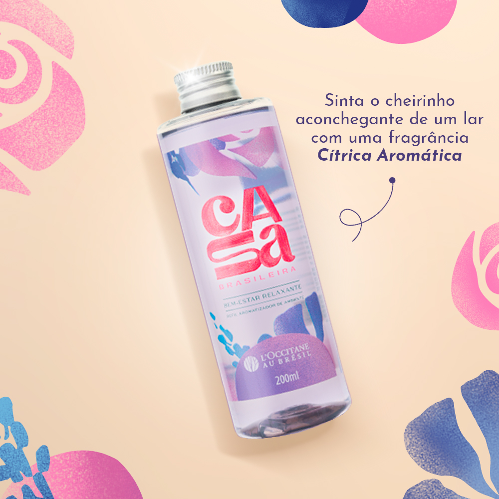 Refil Aromatizador de Ambiente Bem-Estar Relaxante 200mL