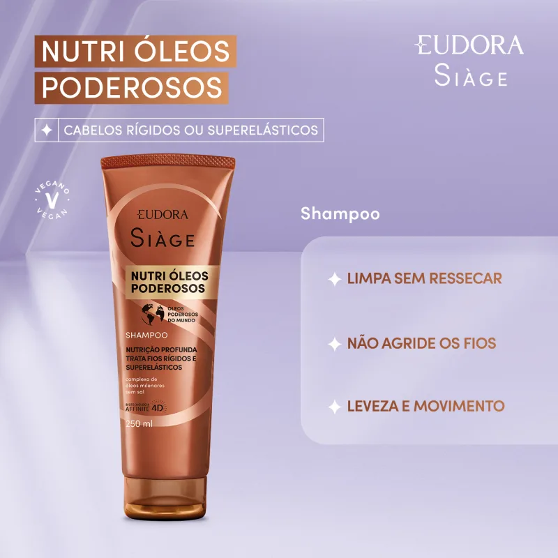 Shampoo Siàge Nutri Óleos Poderosos 250ml