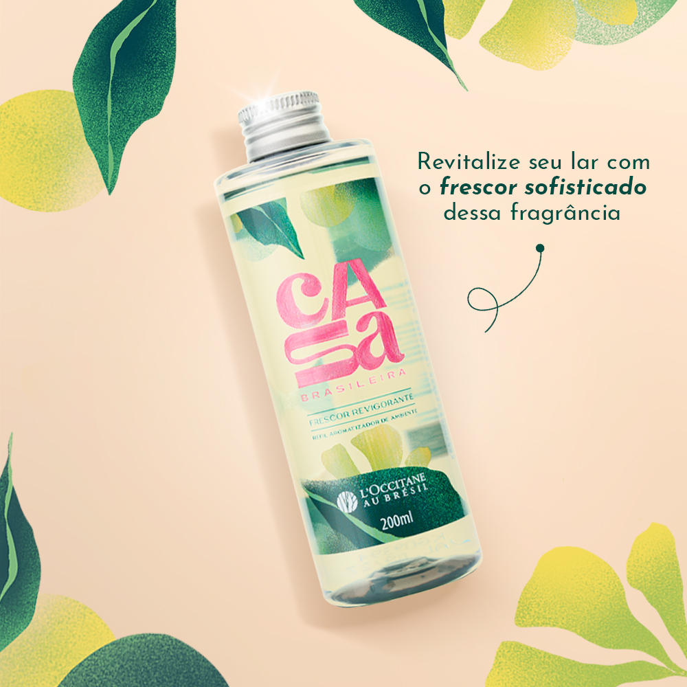 Refil Aromatizador de Ambiente Frescor Revigorante 200mL